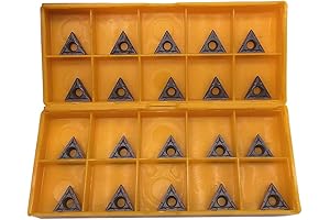 20pcs Carbide Insert for Lathe TCMT21.51 TCMT110204 Brake Lathe Bits Tool Holder Inserts