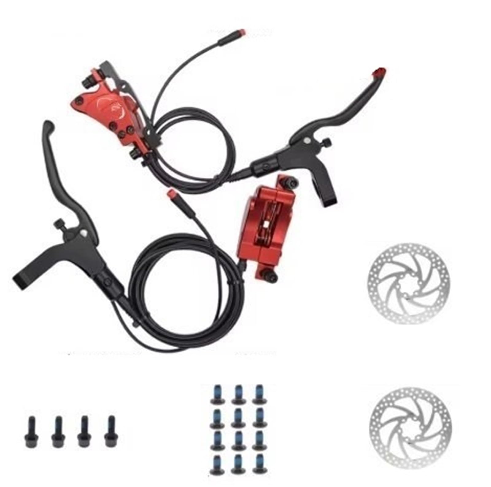 Set di Freni a Disco Idraulici MTB per Bici da 12 Pollici e 14 Pollici Set di comandi per Il Controllo della Potenza dello Scooter per Bici in Lega