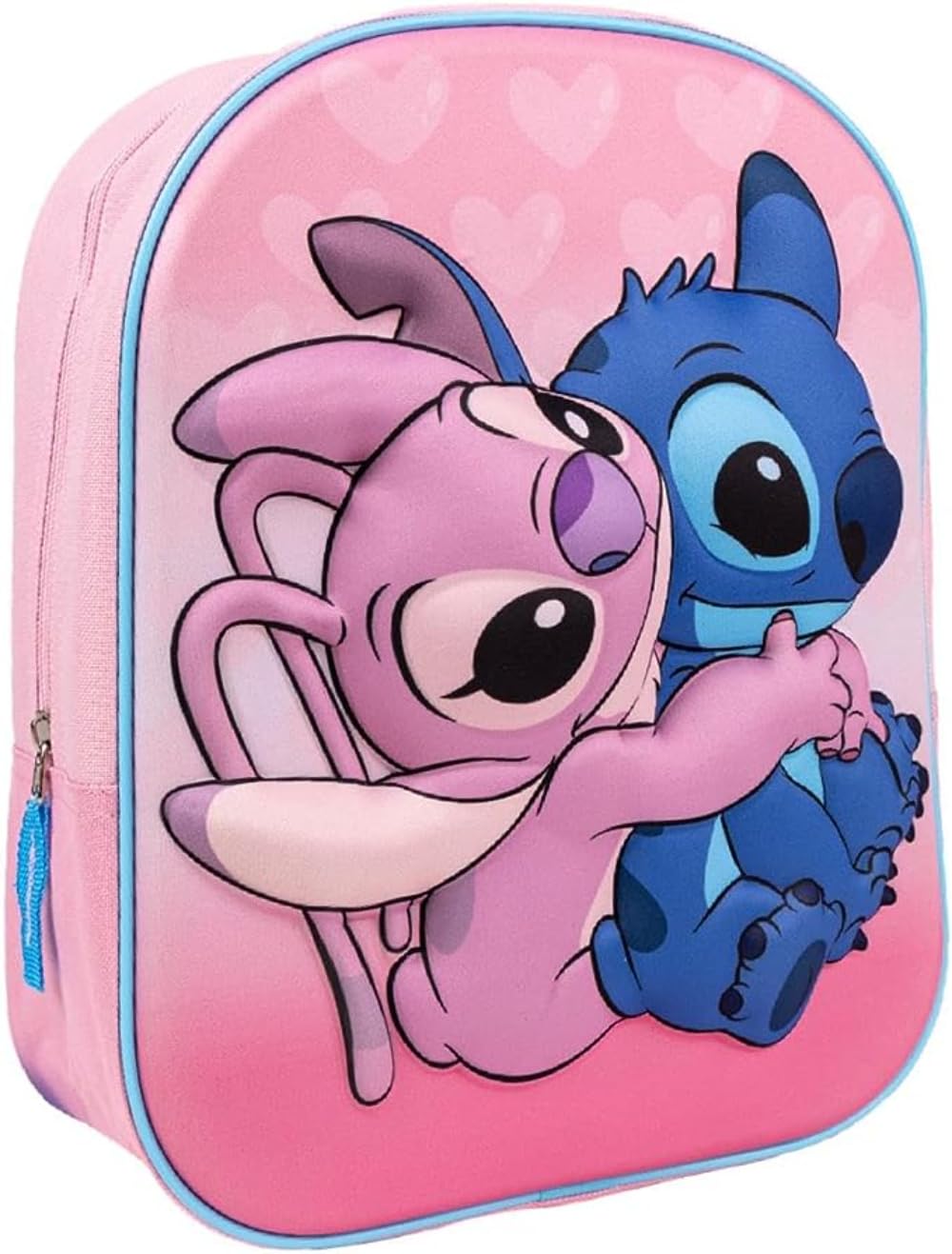 Aymax Multicoloured Children's Backpack 3D Angel And Stitch By Lilo & Stitch 31 Cm Pink