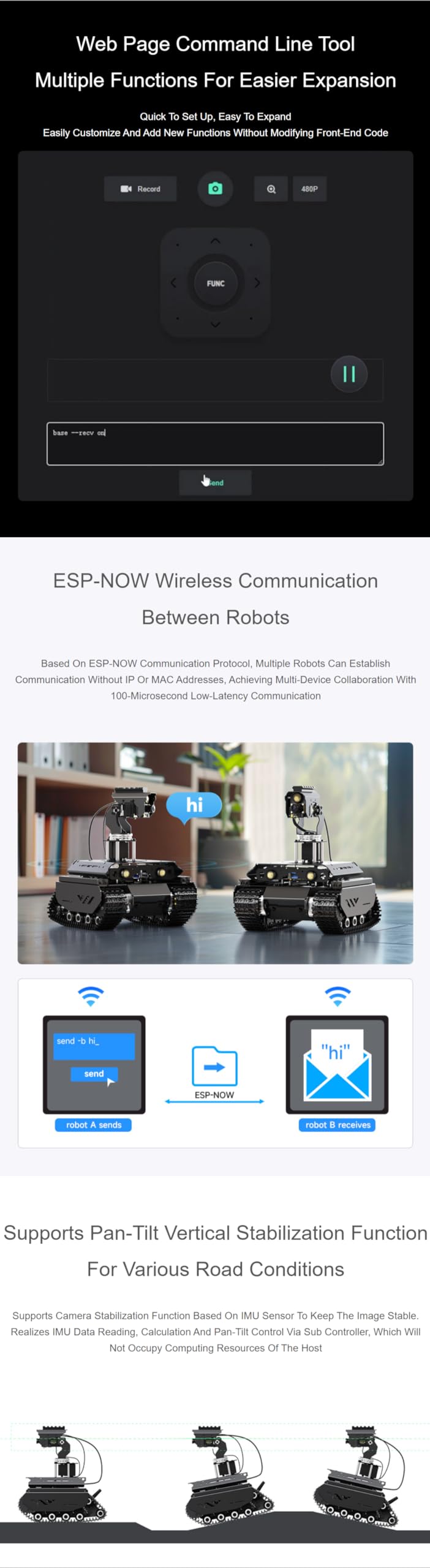 Amazon.co.jp: TUOPUONE UGV Beast オープンソース オフロード