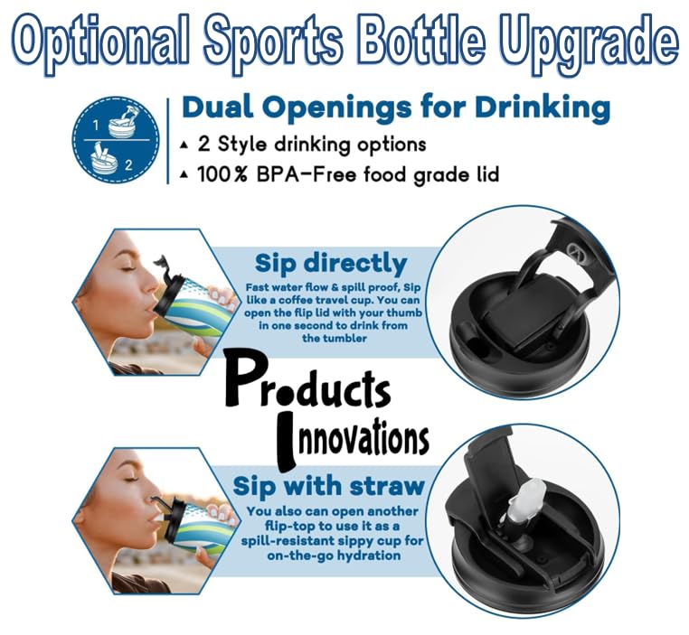 Miniatura 7 de Personalize It - BAD ASS BITCH Themed Novelty Tumbler Cup - 20 oz Stainless Steel with Lid and Straw Insulated Mug