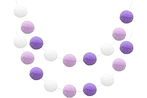 uxcell Colorful Felt Ball Garland: Festive Cheer for Every Occasion