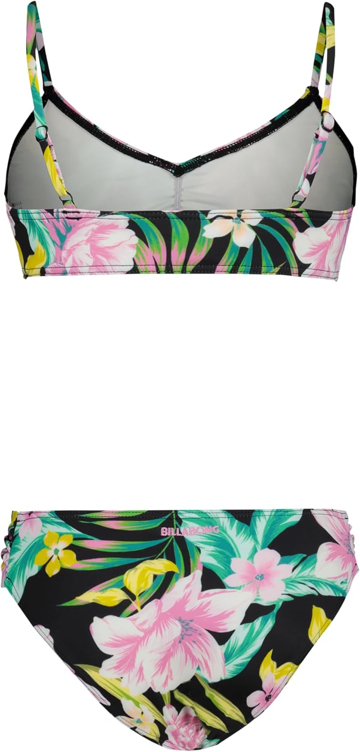 Billabong Girls' Two-piece Bikini Swimsuit Set, UPF 50+ Sun Protection, Quick-Dry Bathing Suit