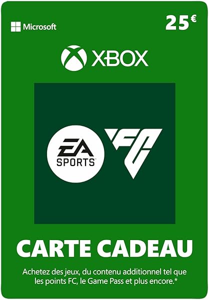 Xbox Carte Cadeau | 25 EUR | EA Sports FC 25 | Xbox One, Series S|X & Windows [Code Digital]