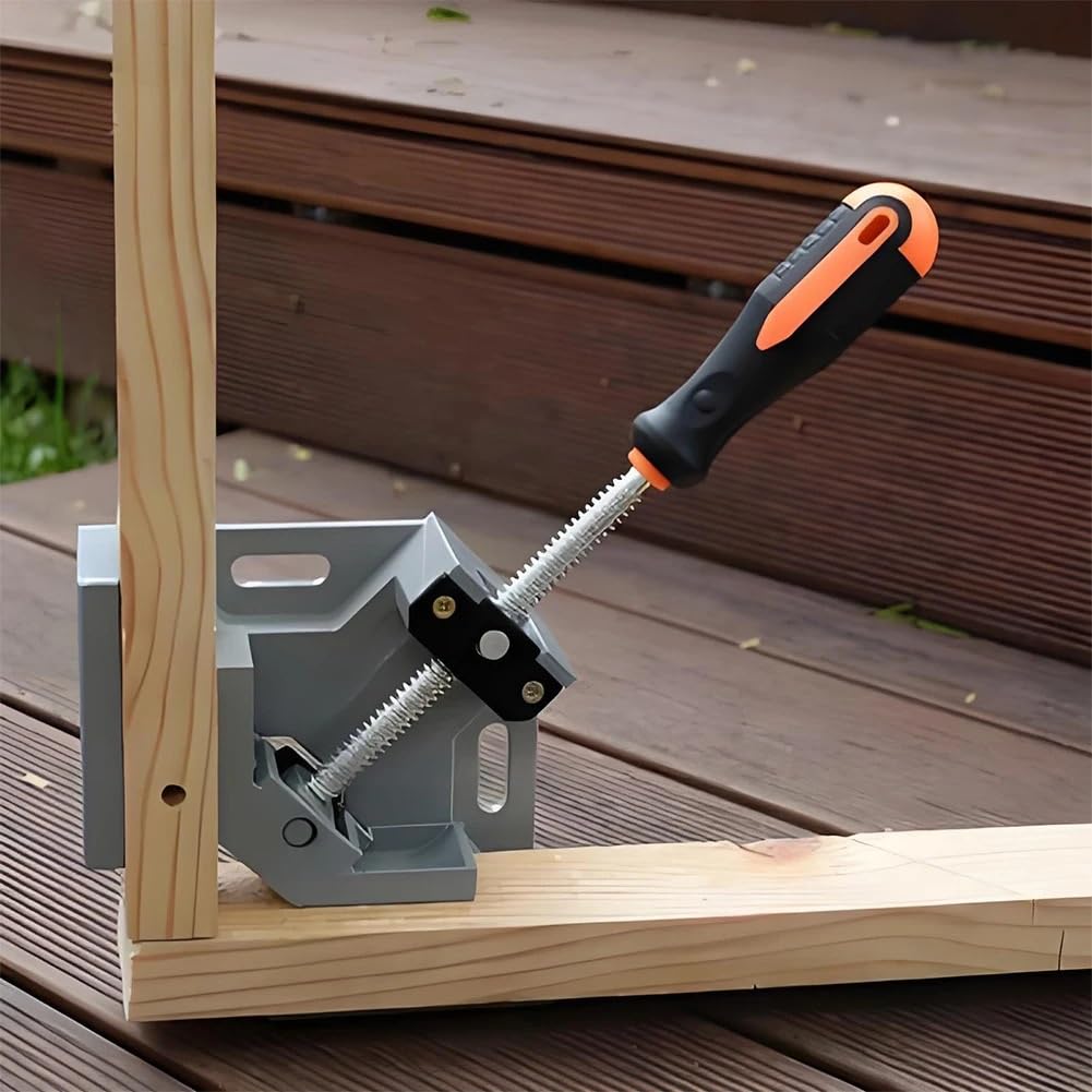 Winkelspanner 90-Grad-Eckklemmen for die Holzbearbeitung mit Verstellbarer Schwenkbacke, Eckklemmen for die Holzbearbeitung, 90-Grad-Klemmen, Holzbearbeitungswerkzeuge Corner Clamp