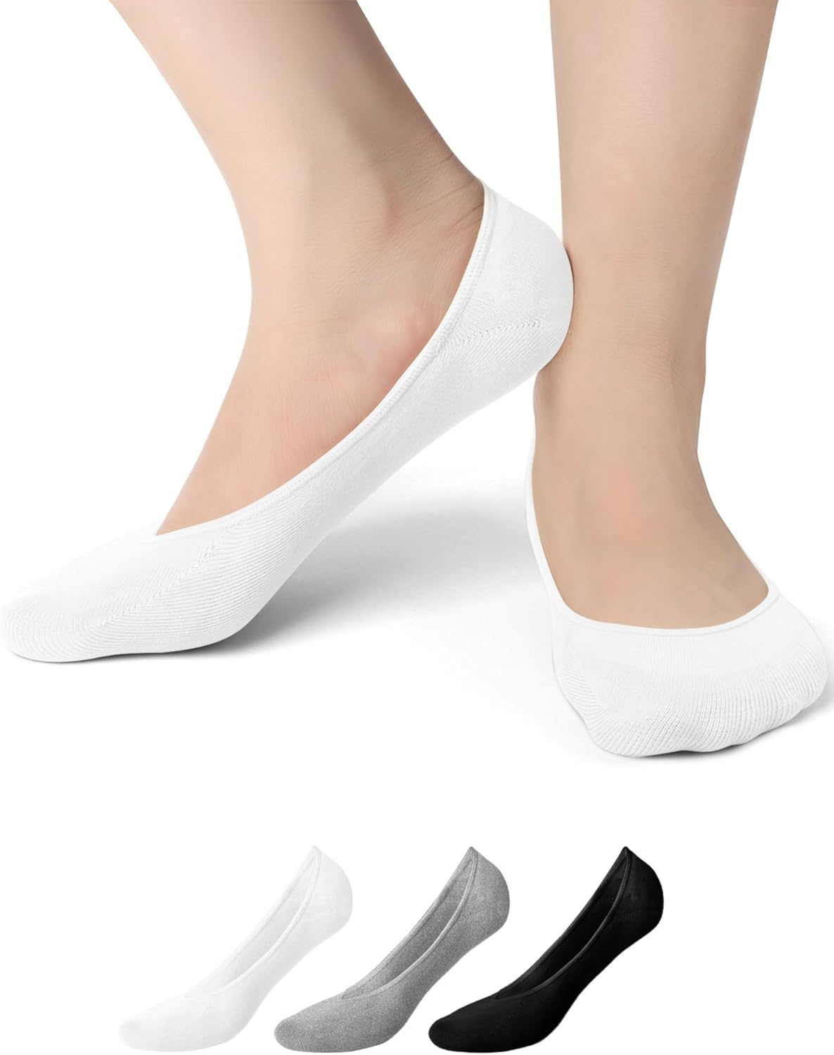 YouGa Invisible Socks Women – 3/6 Pairs No Show Ladies Non Slip Ankle Cotton Socks for Sneaker Loafers YouGa Invisible Socks Women – 3/6 Pairs No Show Ladies Non Slip Ankle Cotton Socks for Sneaker Loafers