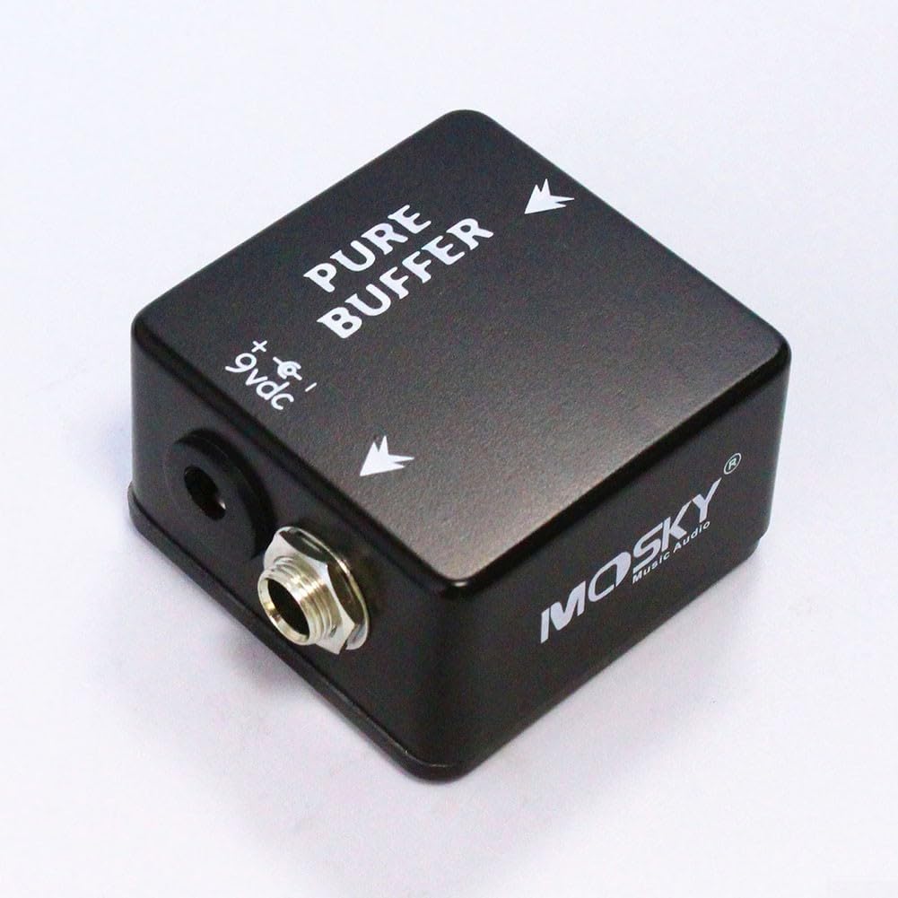 Pure Buffer Pédale d'effet de guitare entièrement en métal Pièces pour guitare basse Accessoire d'effet instrument outil guitare interrupteur à pied Fourniture d'effet de guitare
