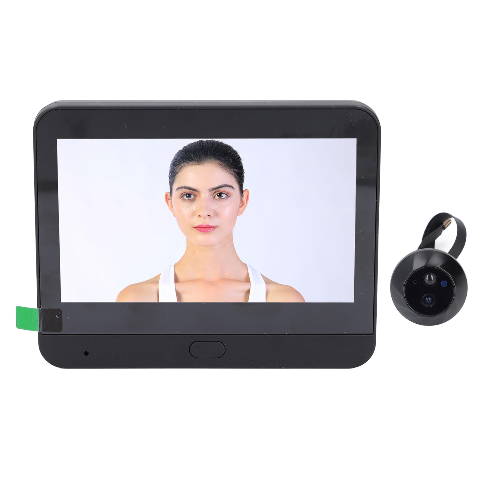 FTVOGUE Citofonico per Campanello Video Wireless, Videocamera per Campanello Intelligente 1080P con Rilevamento del Movimento PIR, Visione Notturna per Casa o Appartamento
