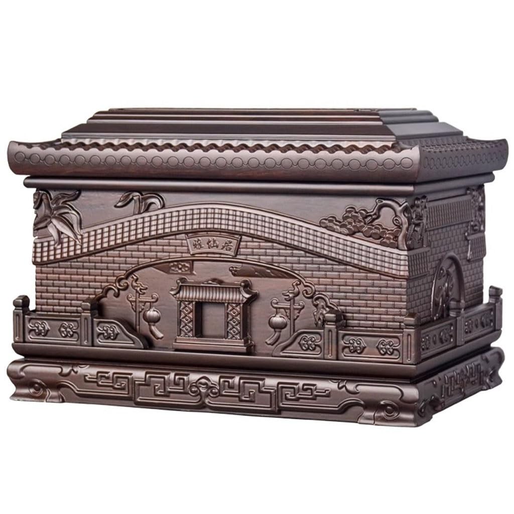 Caja para Cenizas Columbario Clásico Yaxianju, Caja para Urnas De Ébano Tallada A Mano, Urna para Cenizas Humanas, Artículos Funerarios