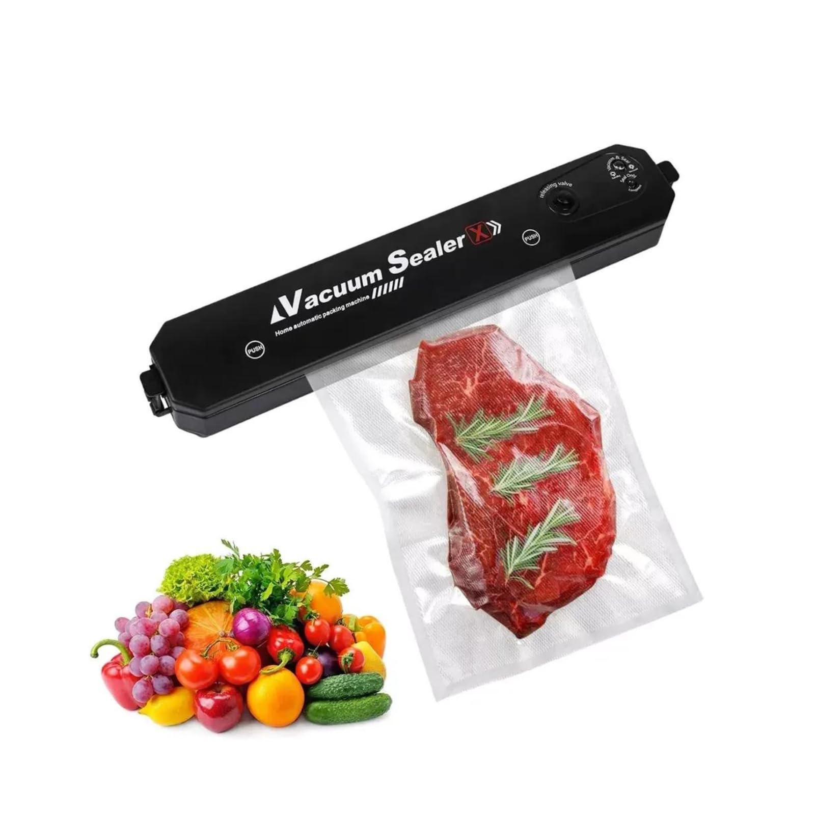Kabalo Automatic Vacuum Sealer Machine Food Dry Wet Black Vaccum Packing 10 Free Sealing Bags