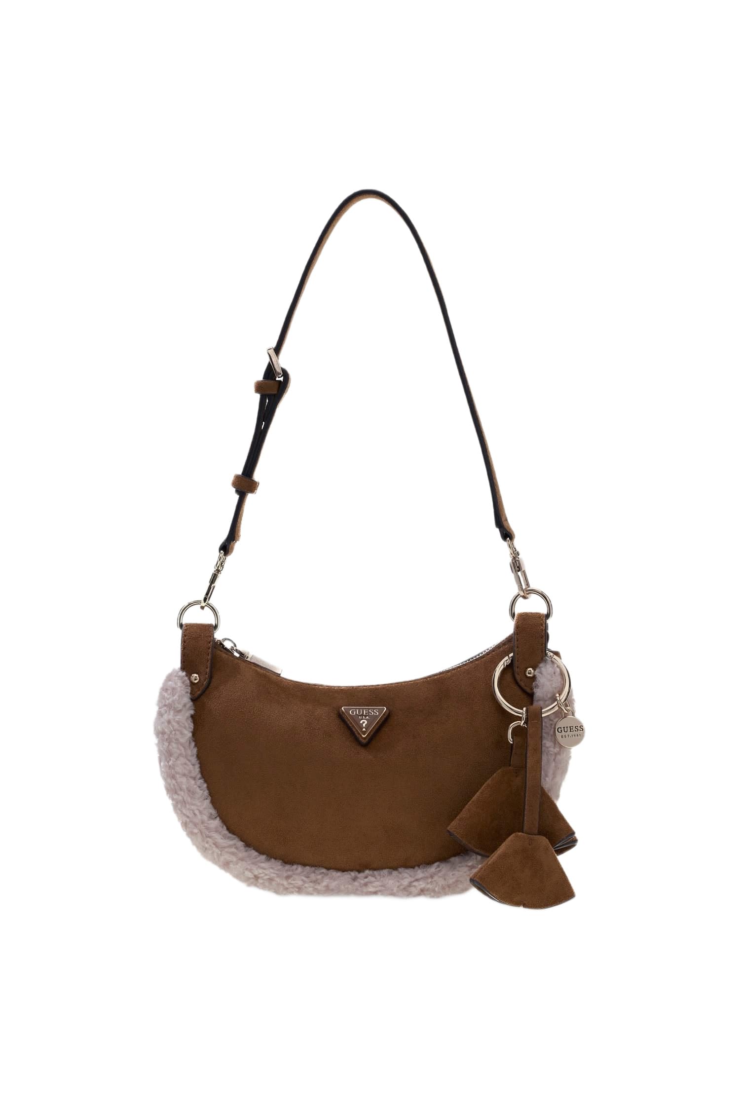 GUESS borsa a tracolla Katie Convertible Shoulder Bag Cognac marrone