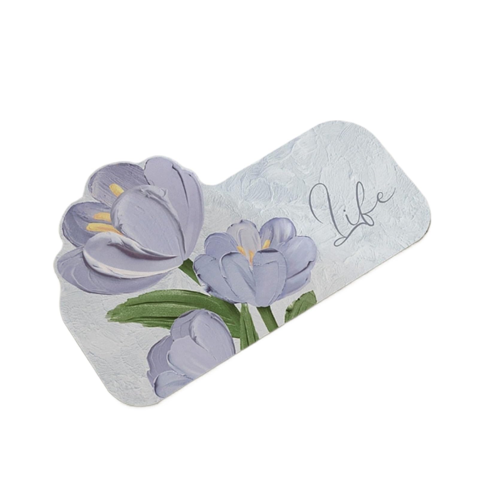 Tapis de bain tulipe lila pour une décoration de douche douce