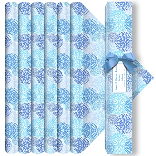Cotton Scented Drawer Liners, Dresser Drawer Liner, 6-Sheets Scented Paper Liner, For Home Shelf Closet Cabinet #TOP1