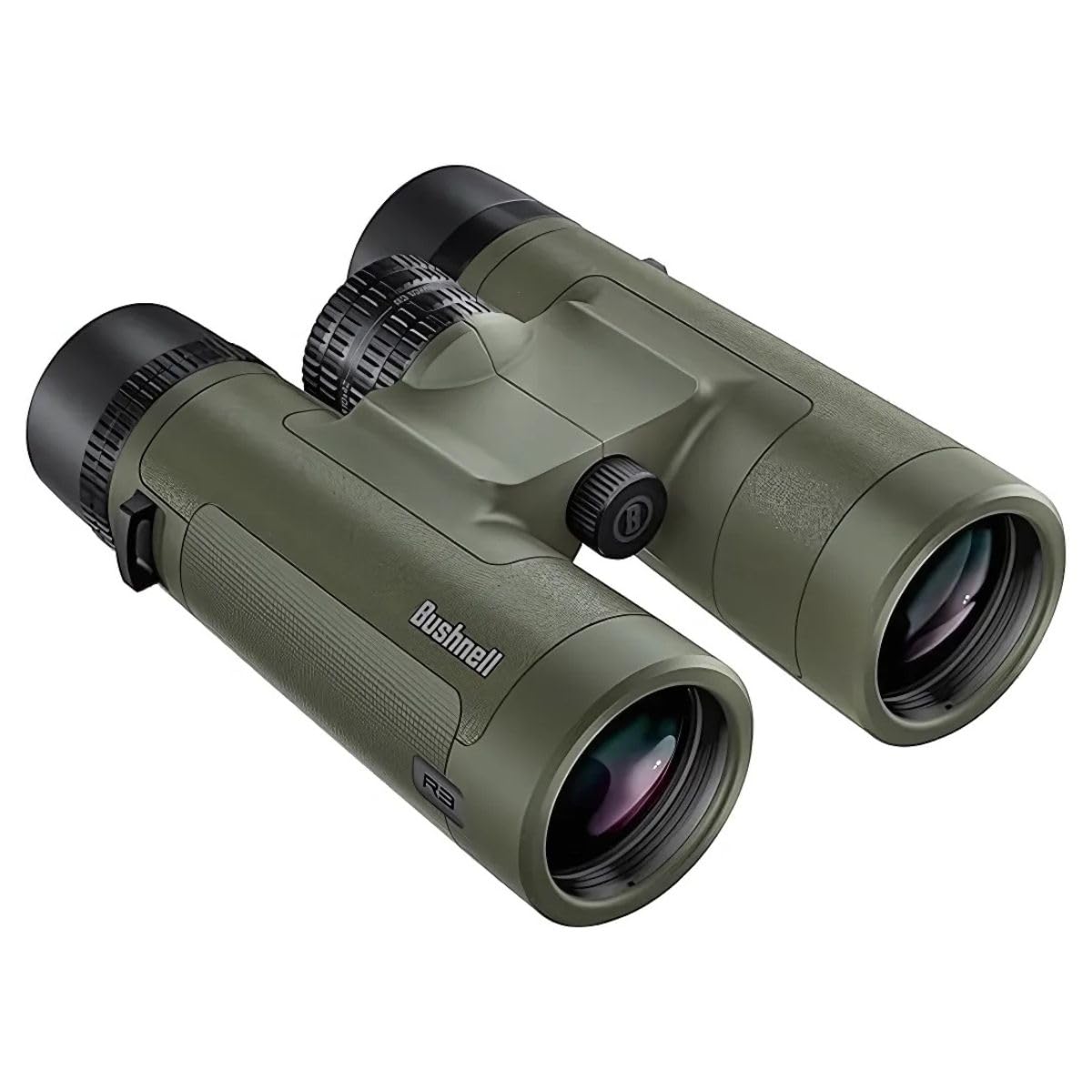 Bushnell Prismáticos R3 de 10 x 42 Pulgadas con arnés de Pecho Vault Lite, Sistema óptico HD, Lentes Totalmente Multicapa, Barrera Exo, IPX7 Impermeable, prismáticos para observación de Aves y