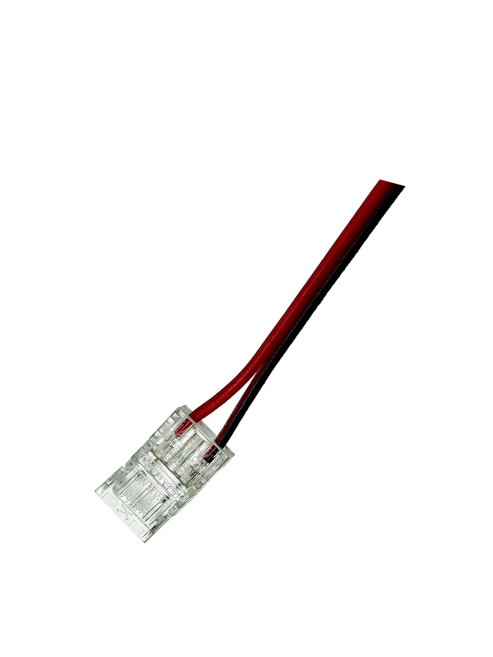 Evoges Clear Led Cob Connectors (10 Pack 2Pin 8Mm Strip To Wire)