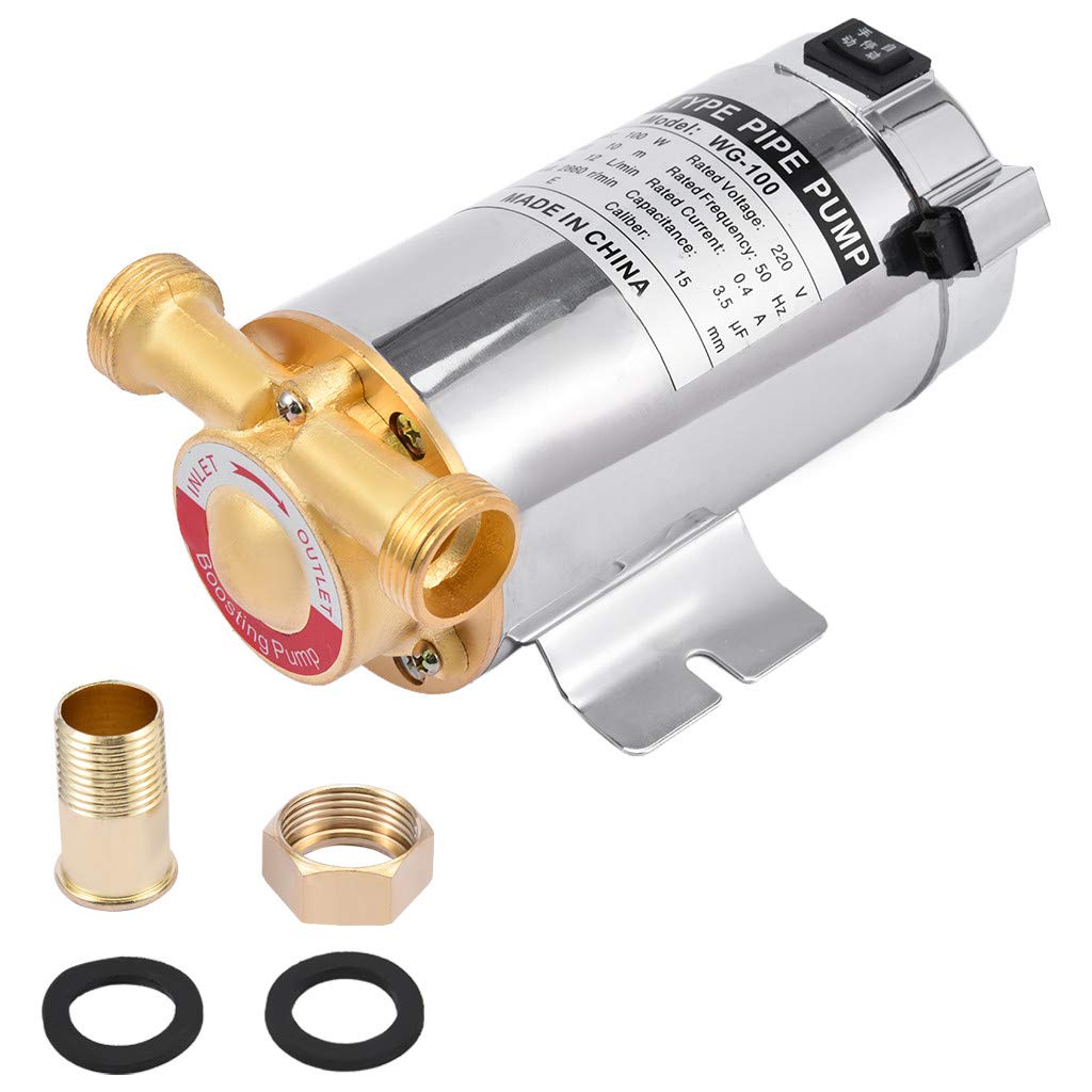 Booster Pump Automatic Hot Cold Water Pressure Pumps Circulation Pump 15MM  Outlet Hot Water Pump with Brass Water Flow Switch for Home 100W 12l/min  Pond Fountain : Amazon.co.uk: Garden