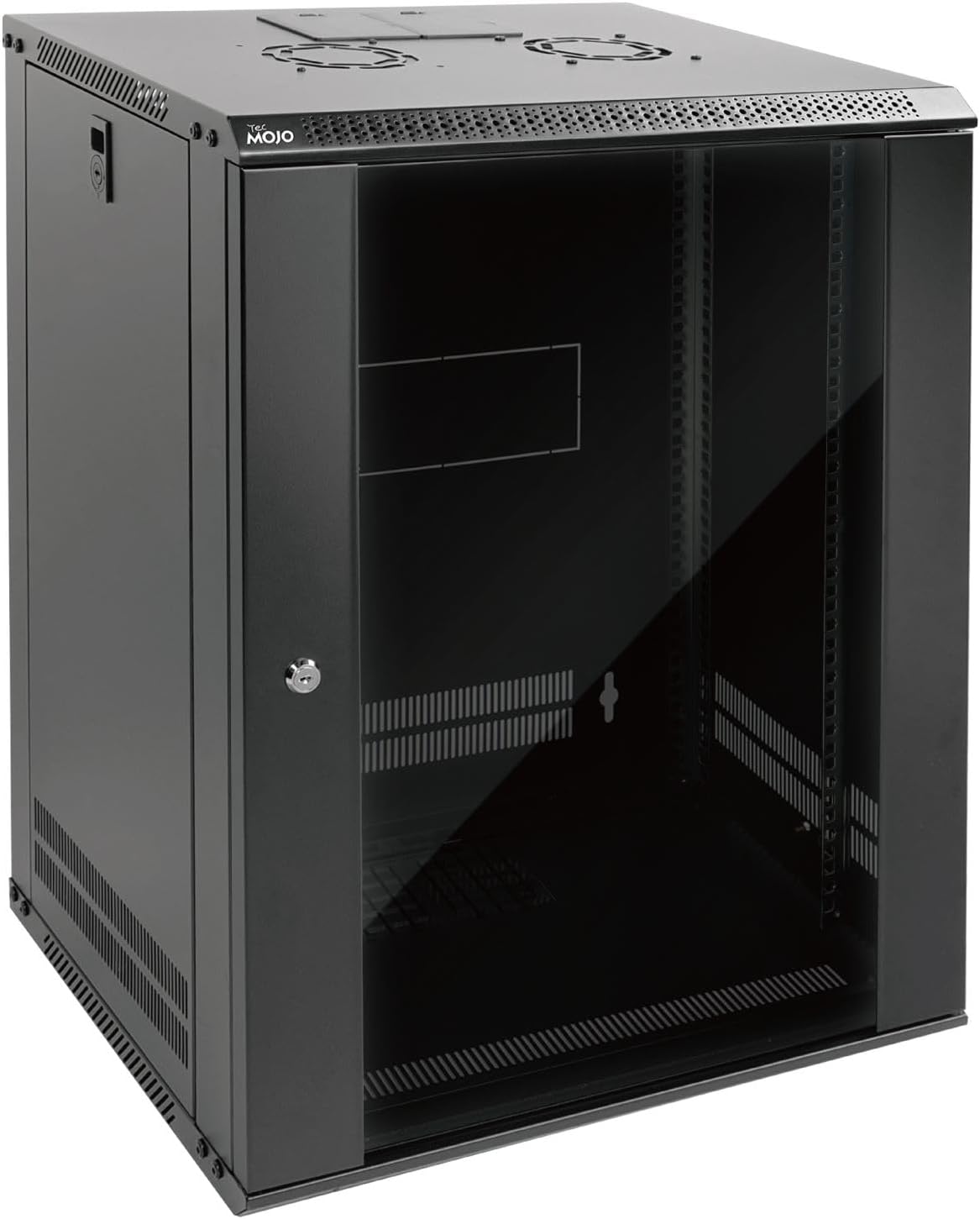 Tecmojo 15U Wall Mount Server Cabinet IT Network Rack Enclosure ...