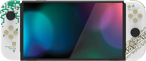 Miniatura 8 de eXtremeRate Juego completo de carcasa de bricolaje para Nintendo Switch OLED, placa trasera de consola y soporte, carcasa para controlador de mano