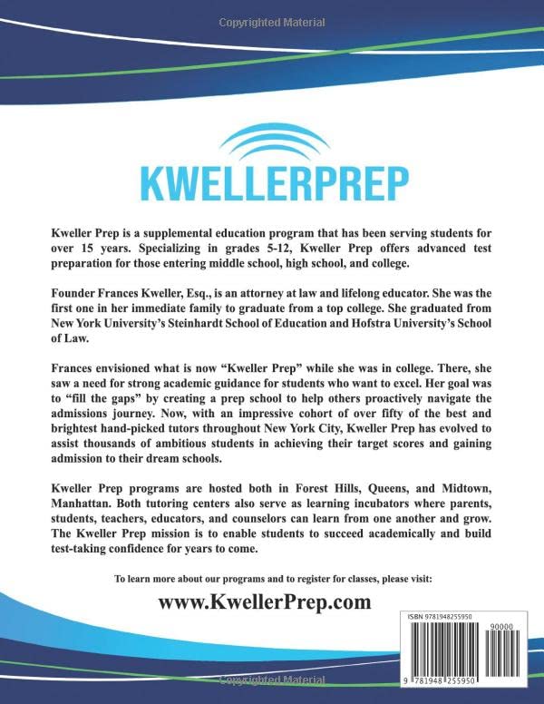 Kweller Prep Kindergarten Gifted and Talented Workbook