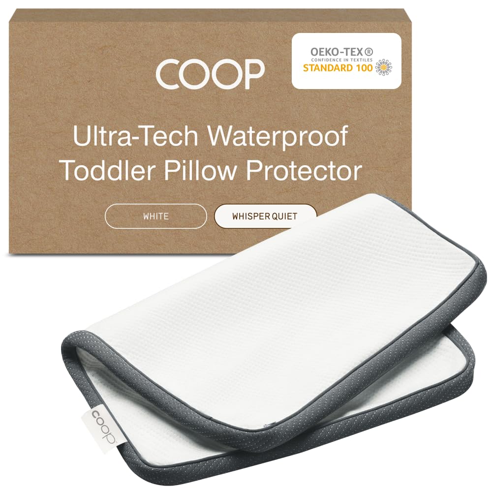 Coop Home Goods - Lulltra Zippered Pillow Protector Cover (Toddler (White)