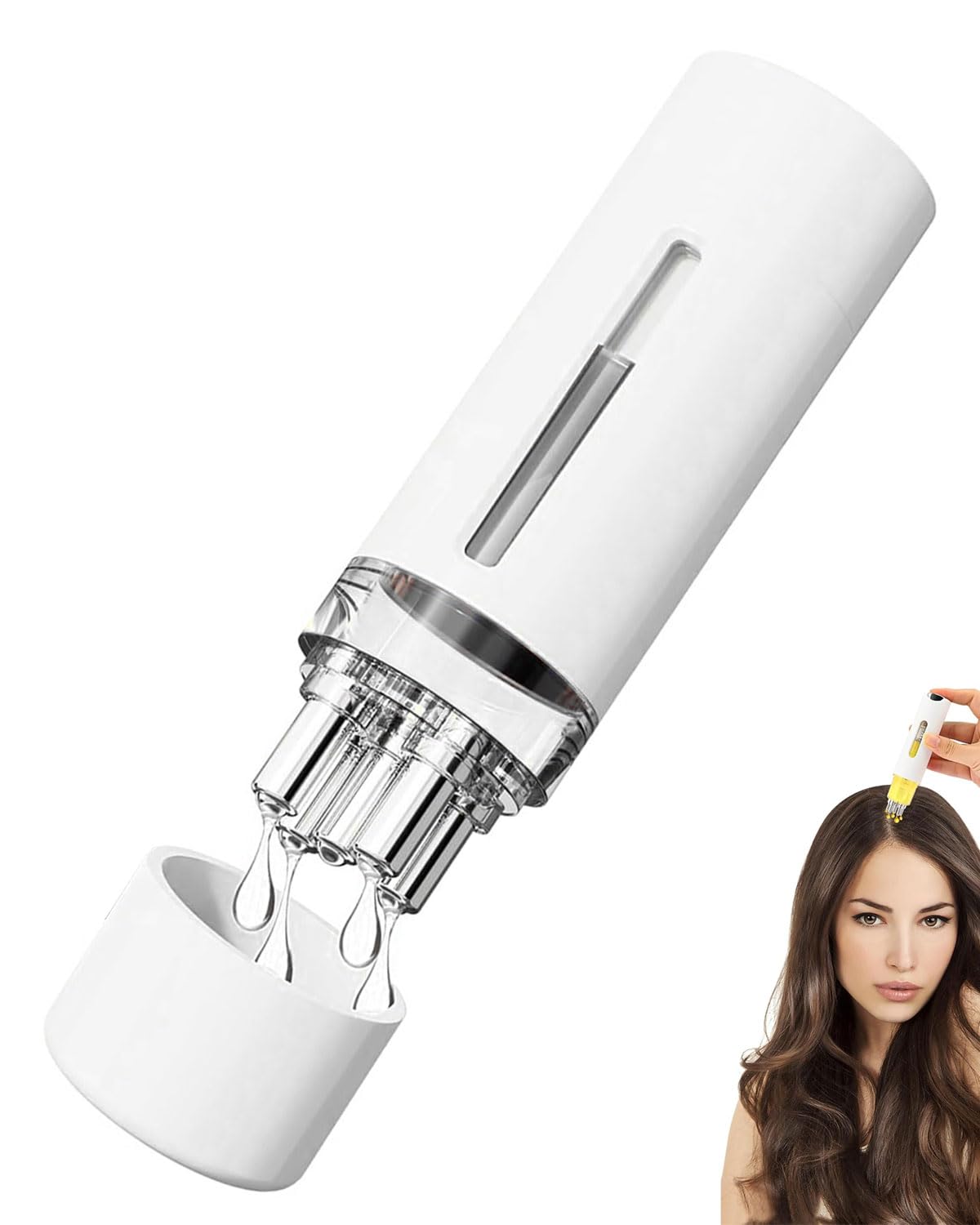 KGDUYC Peine aplicador para el cuero cabelludo,Aplicador de aceite para el cabello y cuero cabelludo,cepillo de masaje,aplicador de raíces para el cabello,cuero cabelludo para tratamiento del cabello