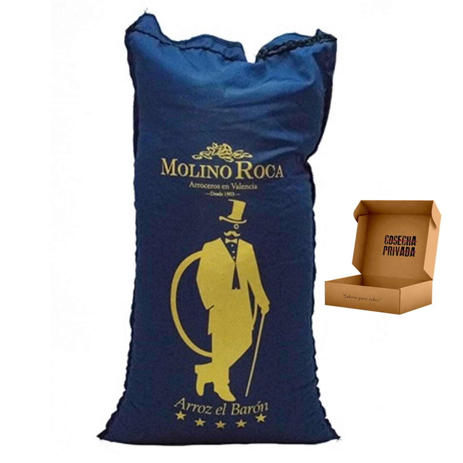 Arroz Molino Roca - Envio 24h - Mejor Arroz del Mundo- Albufera - Cosecha Privada (Pack 4 kg)