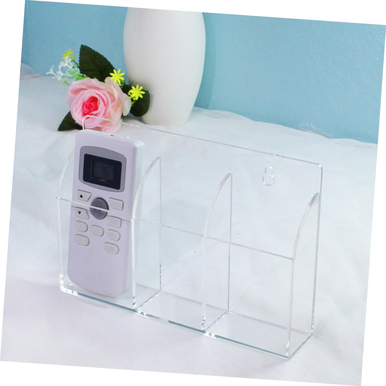 VALICLUD Soporte De Control Remoto De Pared Acrílico Transparente Estante De Almacenamiento Para Mandos Distancia Organizador De Control Remoto De Tv Para Uso Casa o Oficina