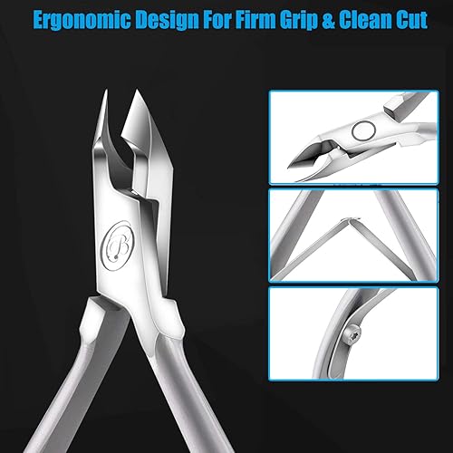 Miniatura 15 de Cortador de Cutículas con Empuja Cutícula, Profesional, Acero Inoxidable, Removedor de Cutícula, Cortador, Duradero, Manicura y Pedicura