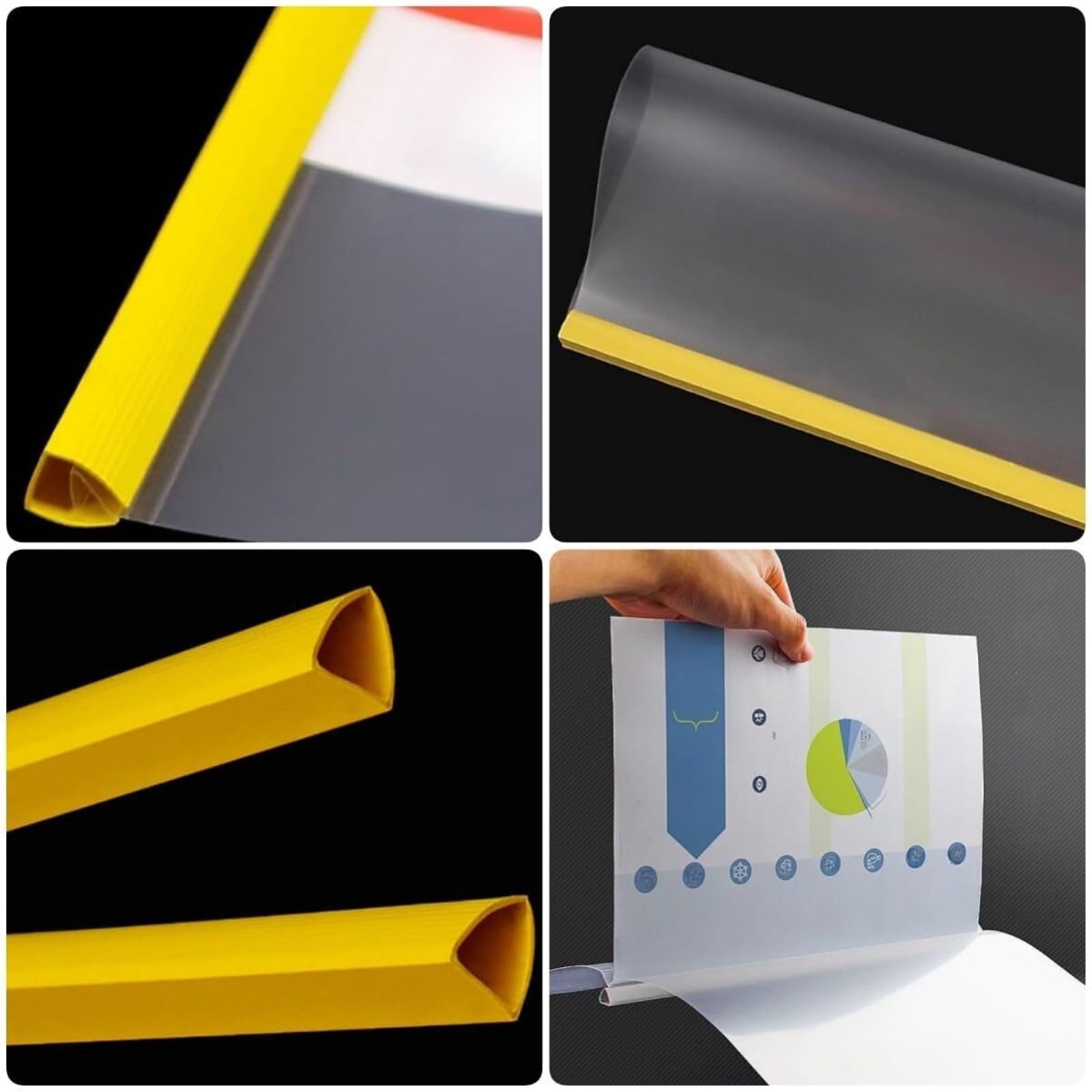 ablageordner 10er-Packung Berichtshüllen Mit Schiebeleiste, Präsentationsmappen For A4-Papier, Transparente Berichtshüllen, Ordner For Schulgeschäfte ordner