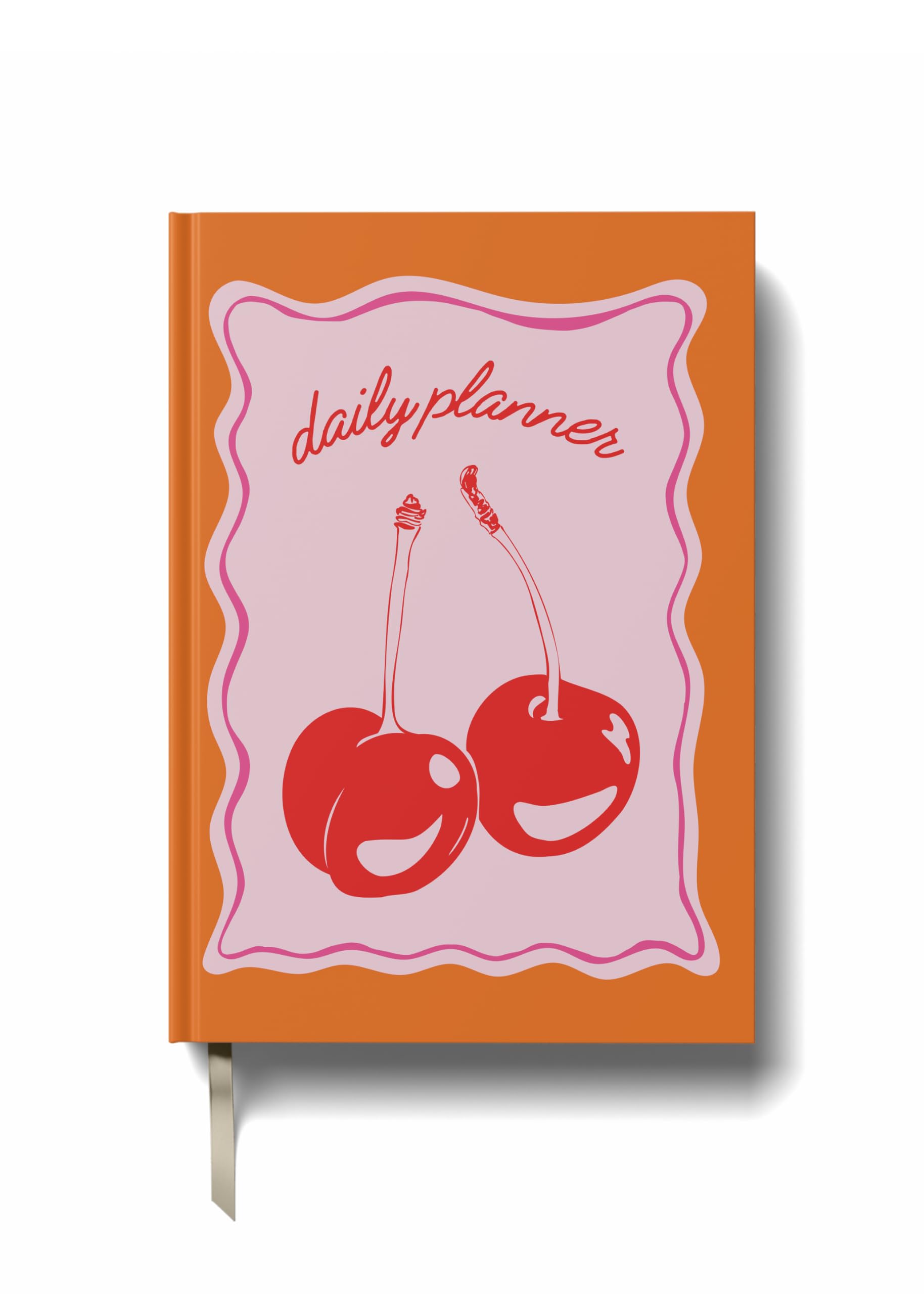 Yop & Tom Undated Daily Planner (A5) - Productivity Planner - Weekly and Daily Organizer with Time Slots - Cherries — image 1