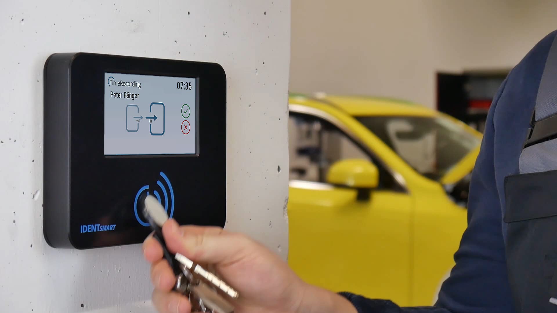 Komplettsystem zur effektiven Zeiterfassung mit Karten inkl. Webinterface, entwickelt in Deutschland mit Support aus Deutschland | IDENTsmart TimeRecording - ID800 Starterkit Basic