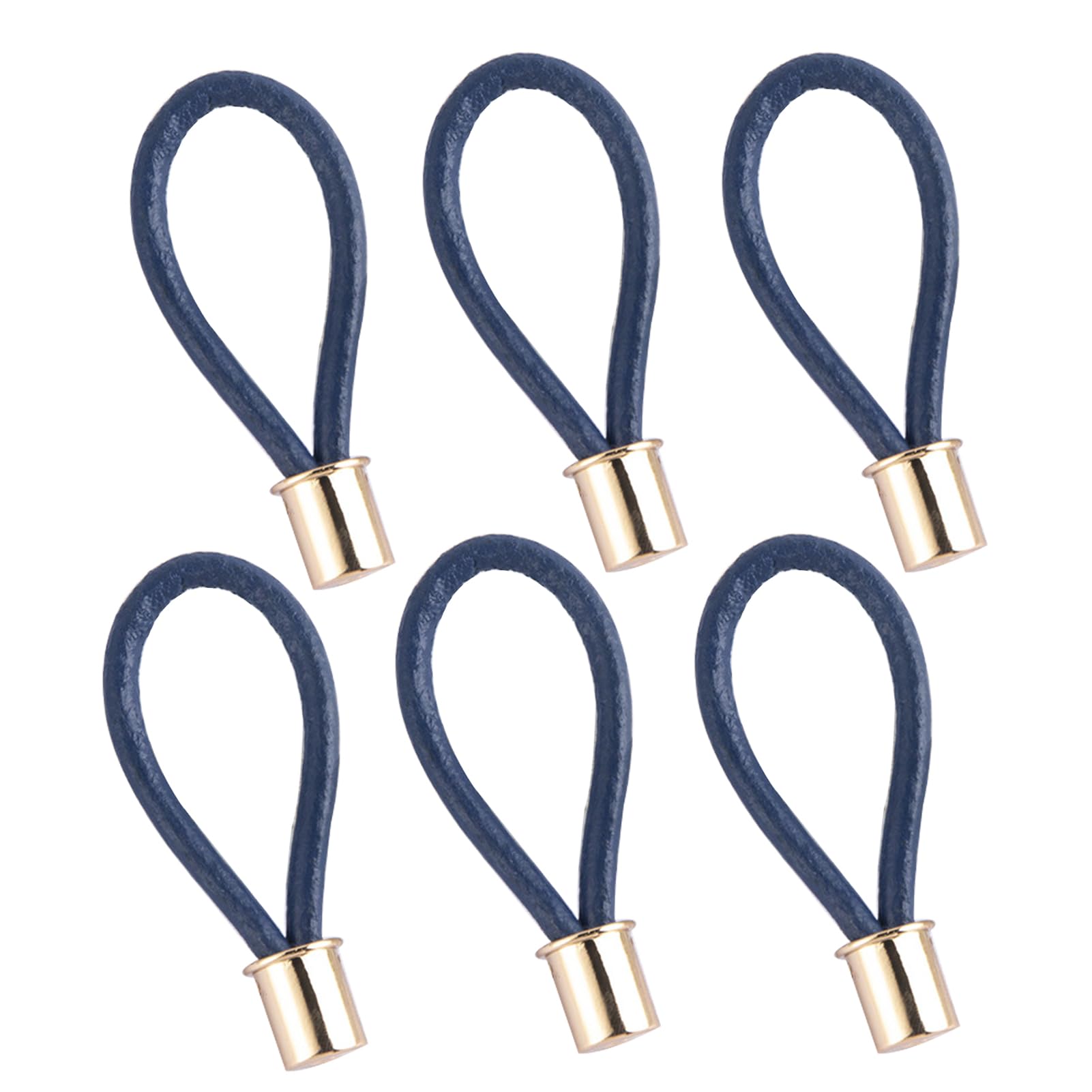 Set 6 Maniglie Per Mobili In Pelle - Con Base Lega Di Zinco, Anturto, Per Cassetti E Armadi - Foto 9