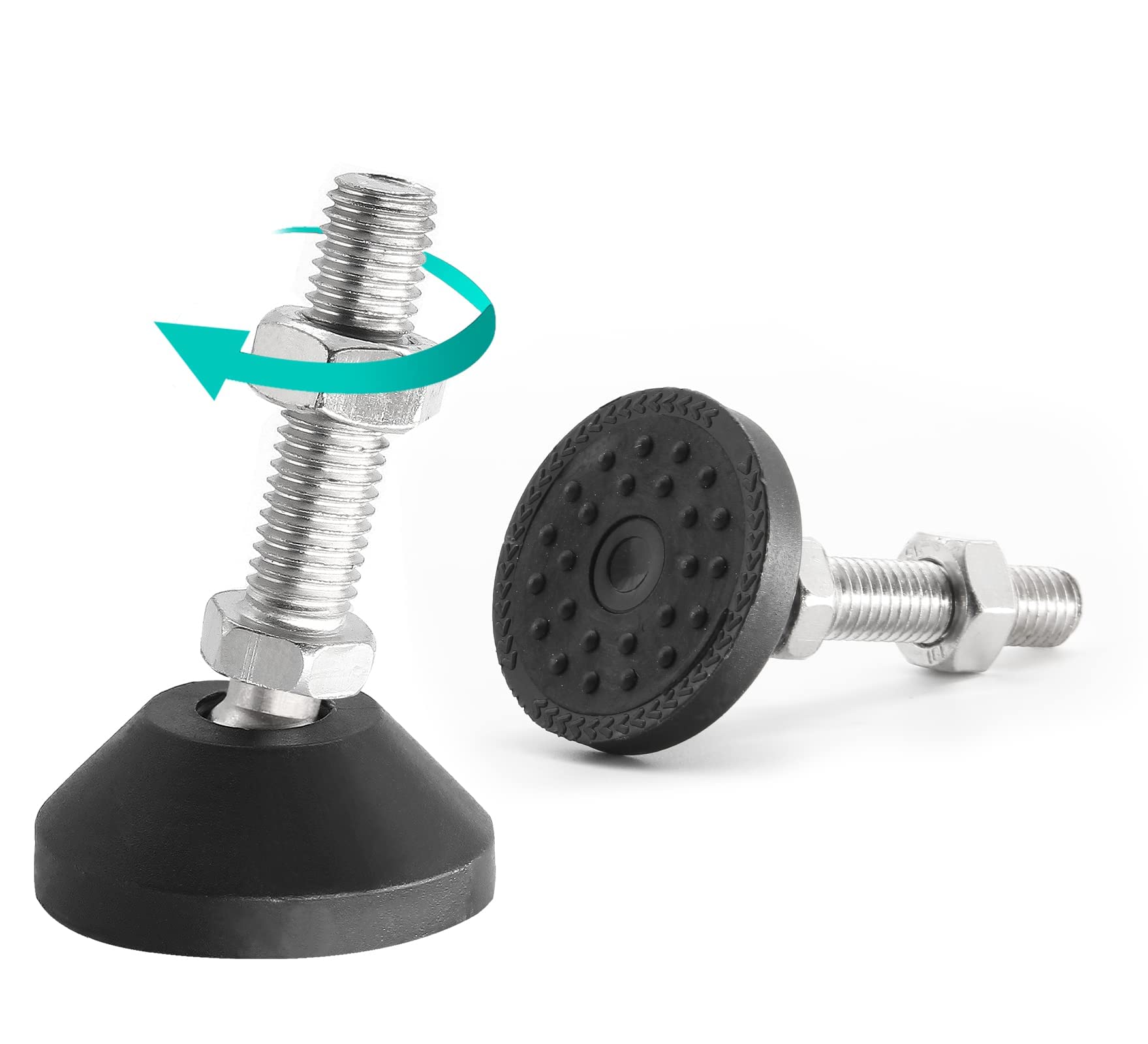 Buy Piutouyar 4Pcs M12x50 Swivel Leveling Feet Heavy Duty Adjustable