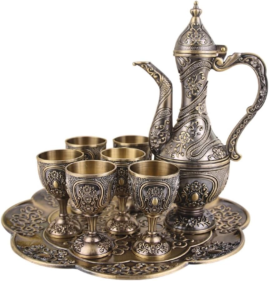 White Wine Set Home Creative Cup Antique Wedding Old Pot Decoration Gift