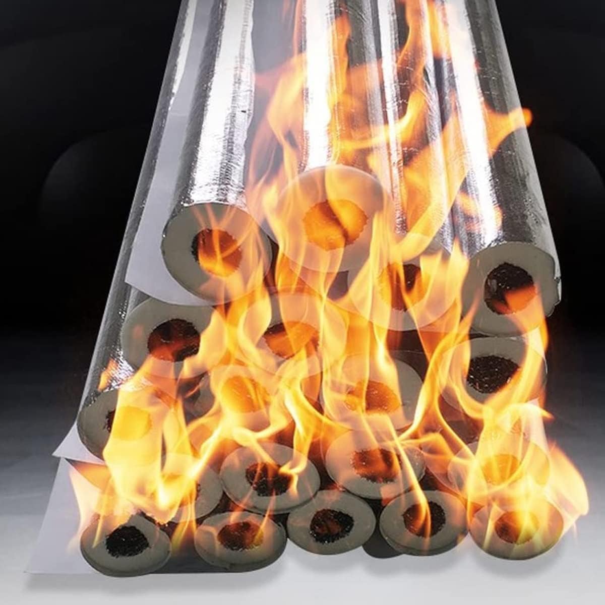 Self-Adhesive Foam Pipe Insulation with Aluminum Foil - Waterproof, Weatherproof, 20mm Thickness (27mm-170mm Inner Diameter, 1M Length)(165mm)