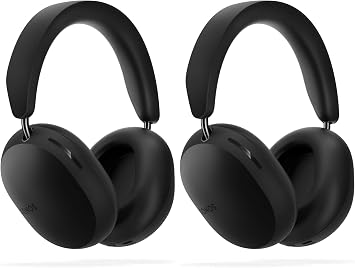 Sonos Ace | Noise Cancelling Wireless Over-Ear Headphones with Bluetooth, 30-Hour Battery Life, Spatial Audio, Dolby Atmos, Dynamic Head Tracking - Black Pack of 2