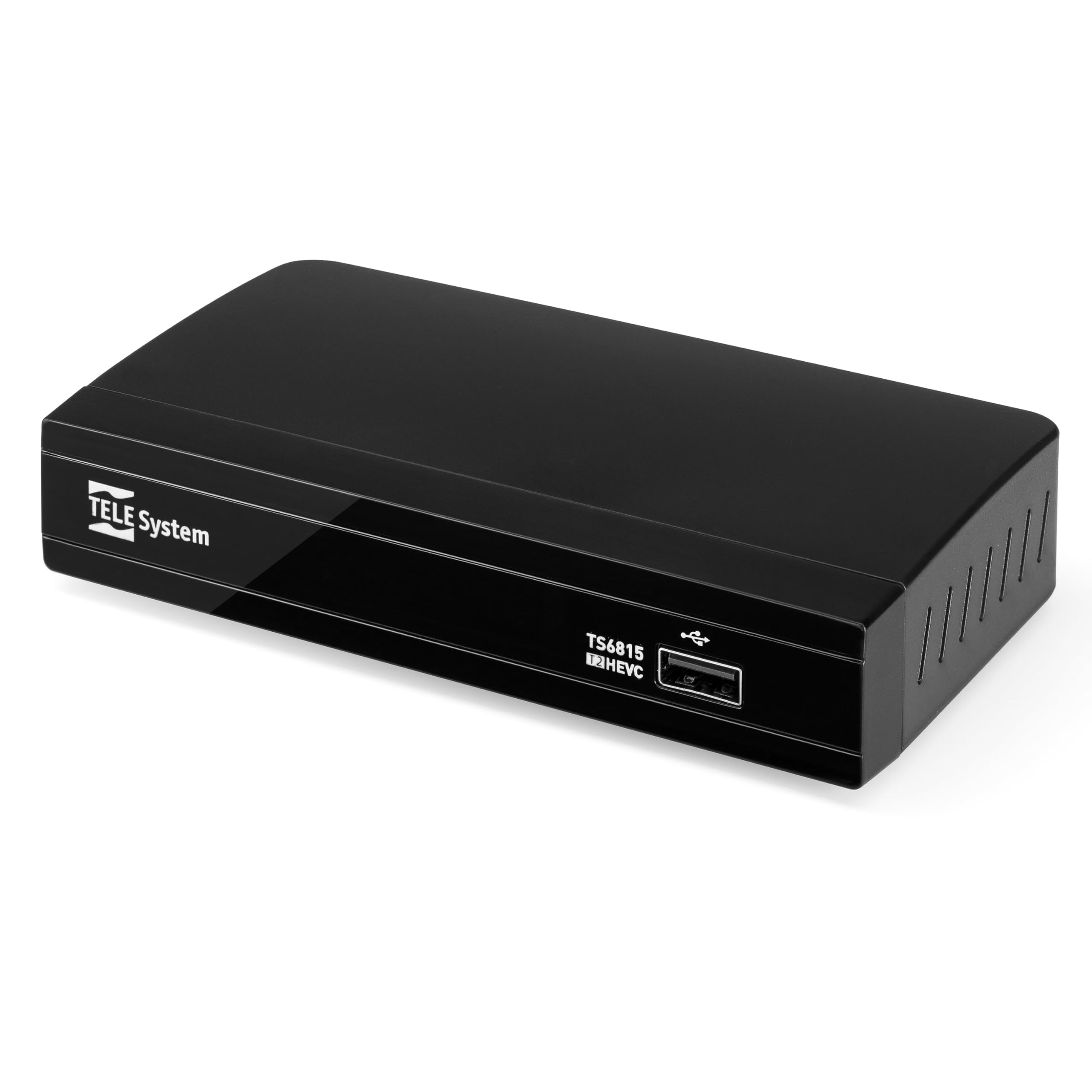 Tele System Digital Terrestrial Decoder TS6815/02 DVB-T2 HEVC 10 bit-HD HDR HLG Technologie-AUTOSCAN und LCN für logische Senderreihenfolge-Aktualisiertes EPG- Media Player-Fernbedienung inklusive