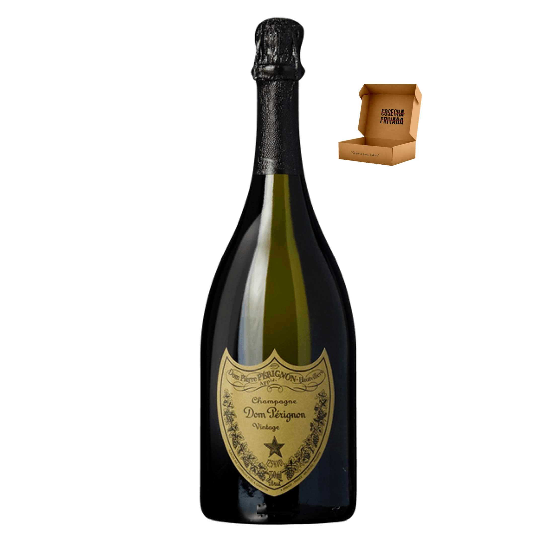 Dom Perignon - Envío 24 h - Champagne Regalo - Cosecha Privada (1 x Botella 75 cl, Dom Pérignon)
