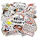 Racing Sticker Pack 100PCS (2 x 50PCS) for Motorcycle Skateboard Helmet Vinyl Laptop Bike Bicycle Cars Bumper with Waterproof PVC