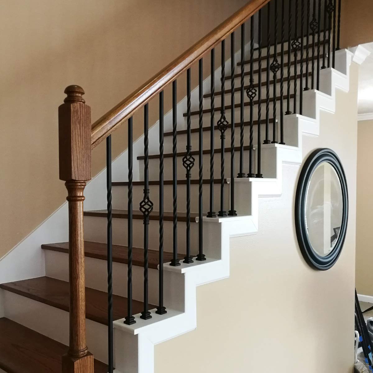 Balusters For Staircase Interior TOUCAN Iron Balusters - 15 Pack 1/2 ...