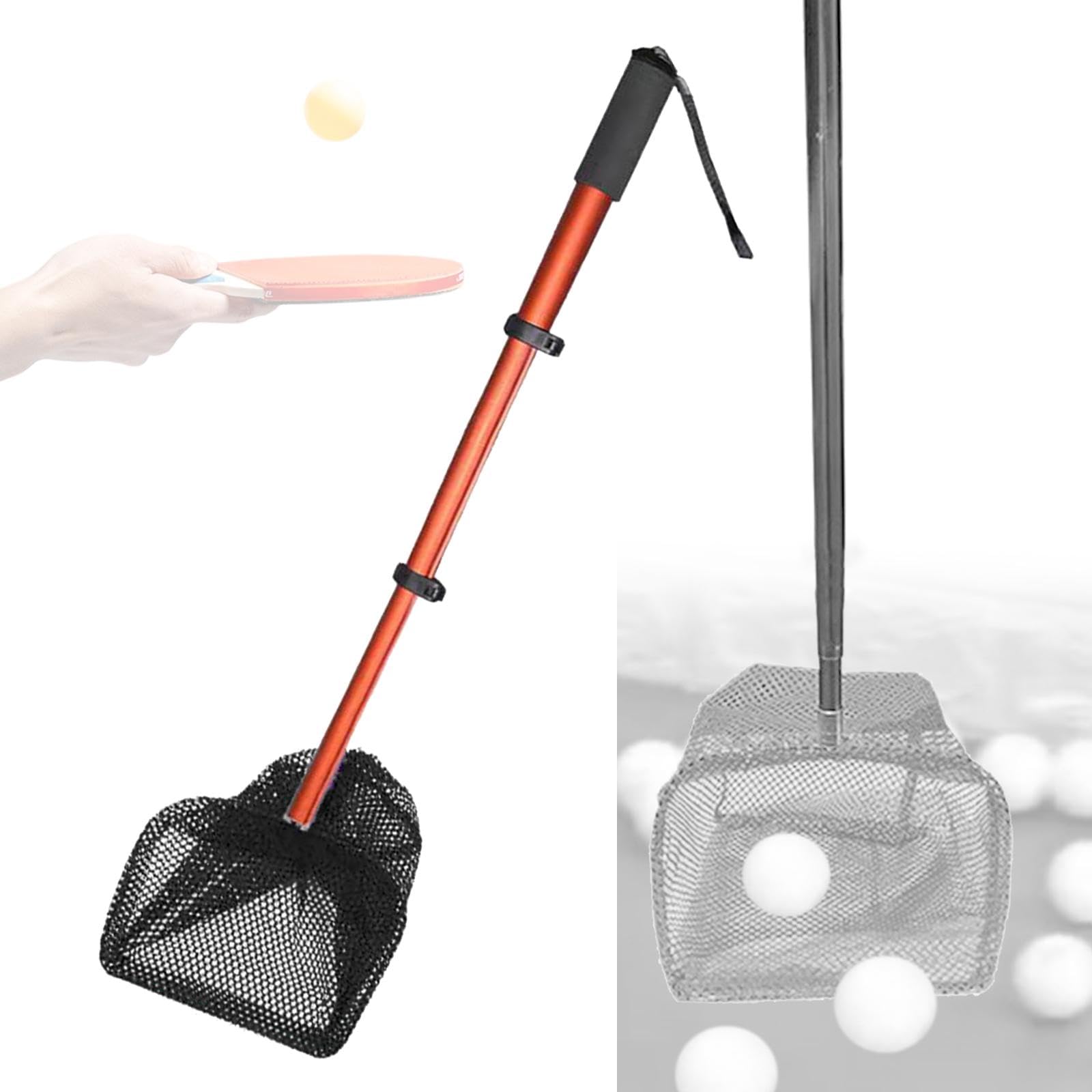 Recogedor de Pelotas de Tenis de Mesa con Red telescópica, práctico contenedor para Recoger y almacenar Pelotas de Pong.