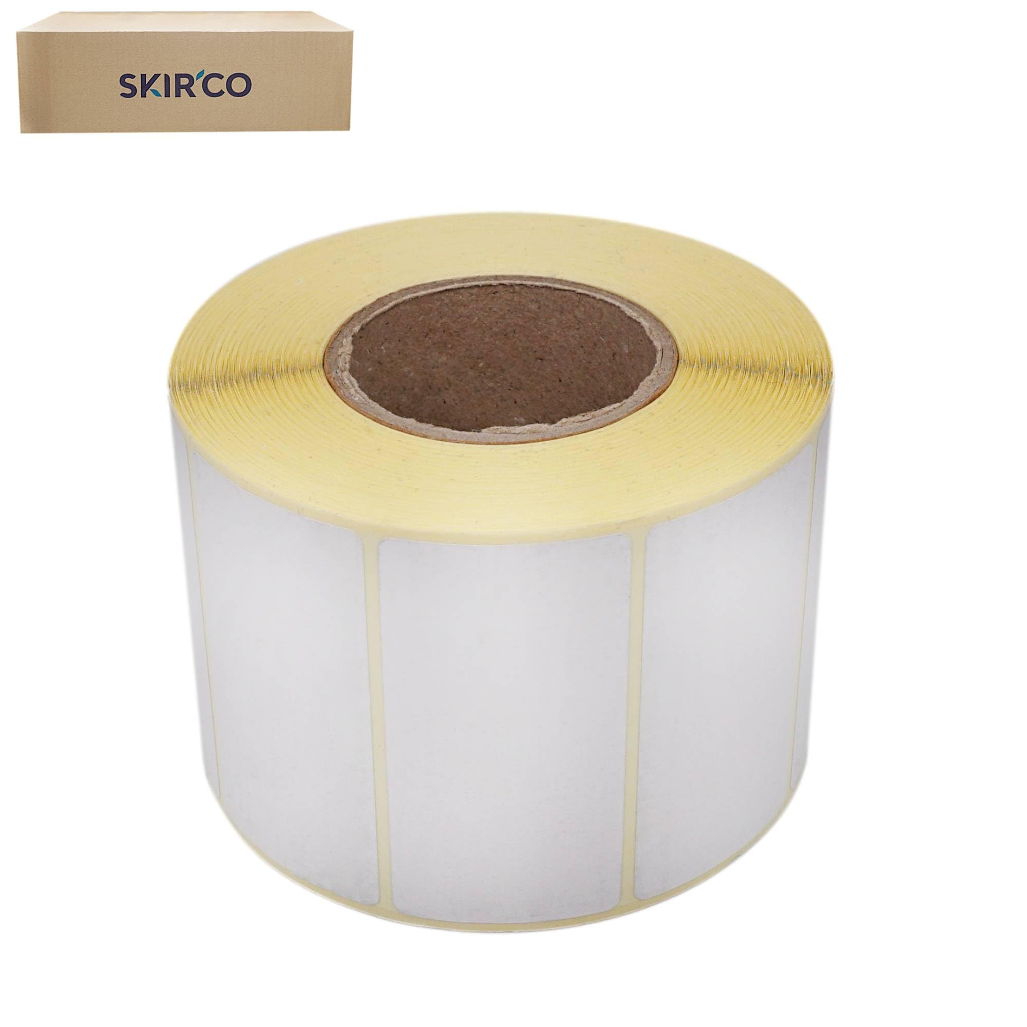 SKIR'CO Etichette termiche dirette 58 x 30 mm, adesive permanenti, rettangolari, per stampanti termiche, 5000 pezzi