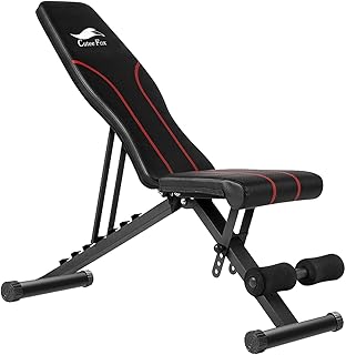 CuteeFox トレーニングベンチ マルチシットアップベンチ 折り畳み フラットベンチ 角度調節簡単 腹筋 背筋 ダンベルベンチ 収納便利 CTF-ZF