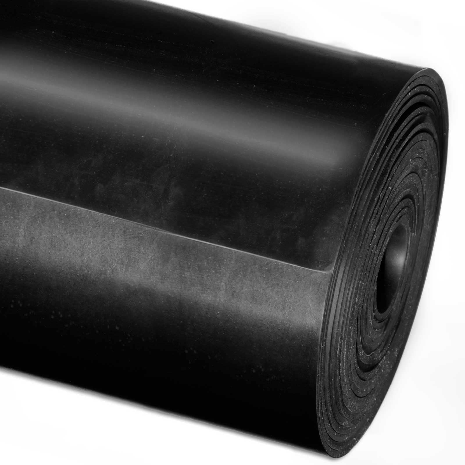 SBR Solid Rubber Sheetting, Smooth Rubber Matting (6 mm, 120 x 150 cm) Non-Slip Matting, Rubber Sheet for Seals & Gaskets, Shock-absorbing Anti-vibration Floor Mat Underlay, Rubber Lining