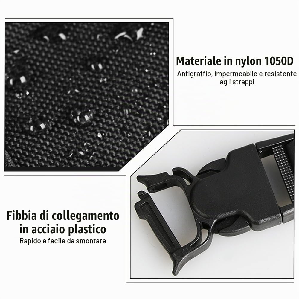 Borsa per Petto, Tasca Pettorale Impermeabile con Tracolla Regolabile, Borse Rig per Corsa, Viaggio, Escursionismo, Camminata, Caccia, Pesca