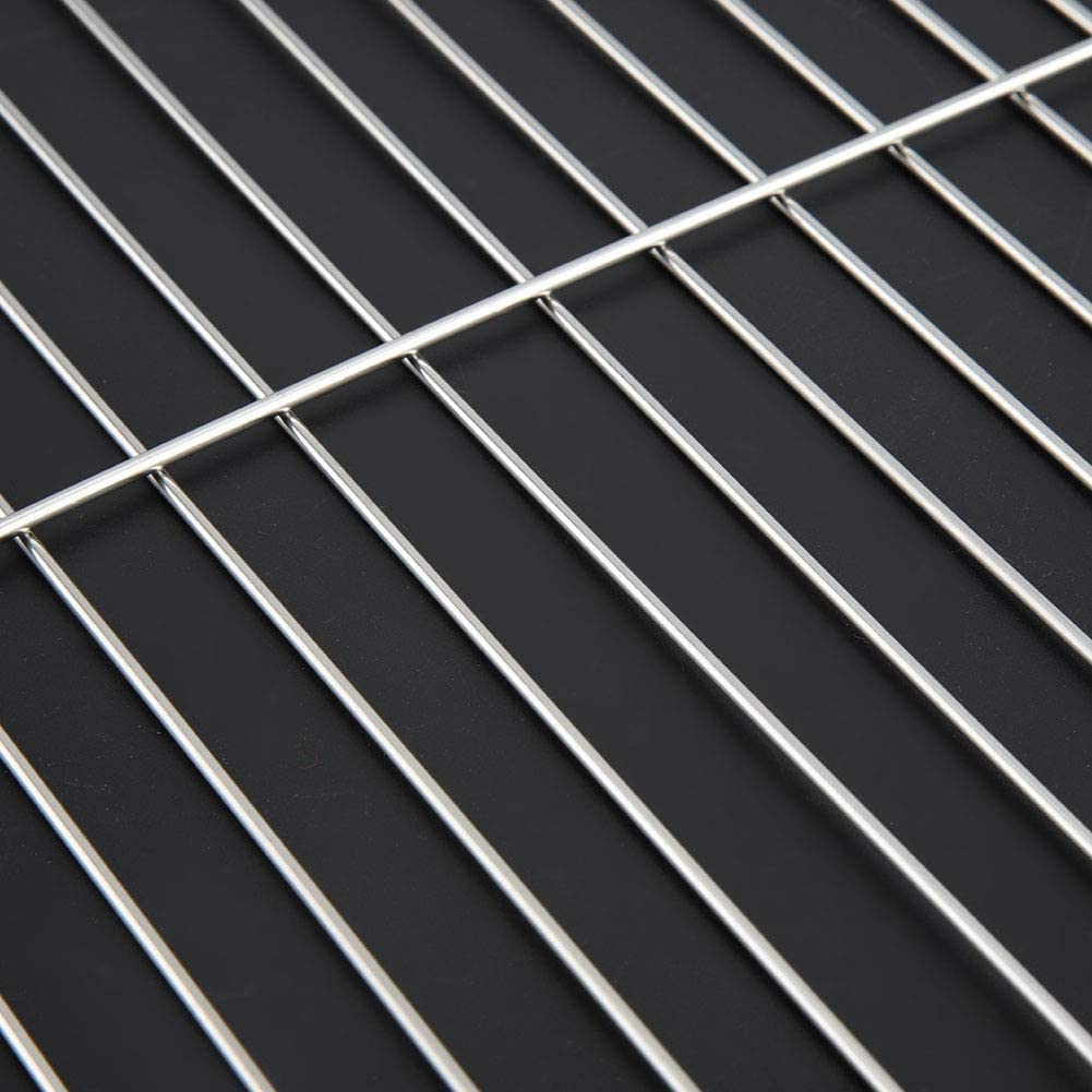 . 313499 Roasting and Cooling Rack, Stainless Steel Non-Stick Barbecue BBQ Rack Baking Wire Mesh Grill(SS) 4