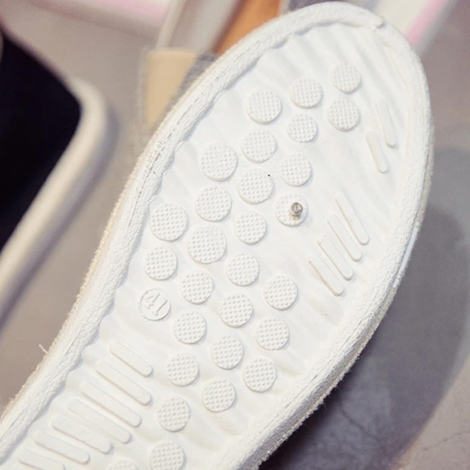 Scarpe Pescatore Uomo Estate Tela Basse Senza Lacci Casual(Beige,40)