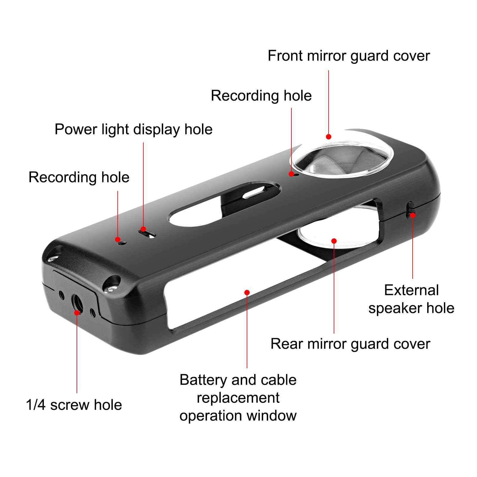 Walfront X4 Cámara Funda Protectora, Aleación de Aluminio Guard