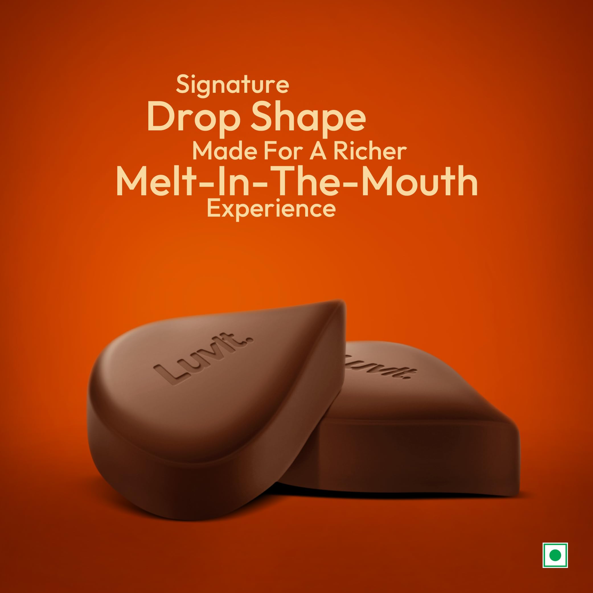 LuvIt Luscious Roasted Almonds Chocolate Bars | Multipack | Deliciously Smooth | Pack of 15-52gm Each 4