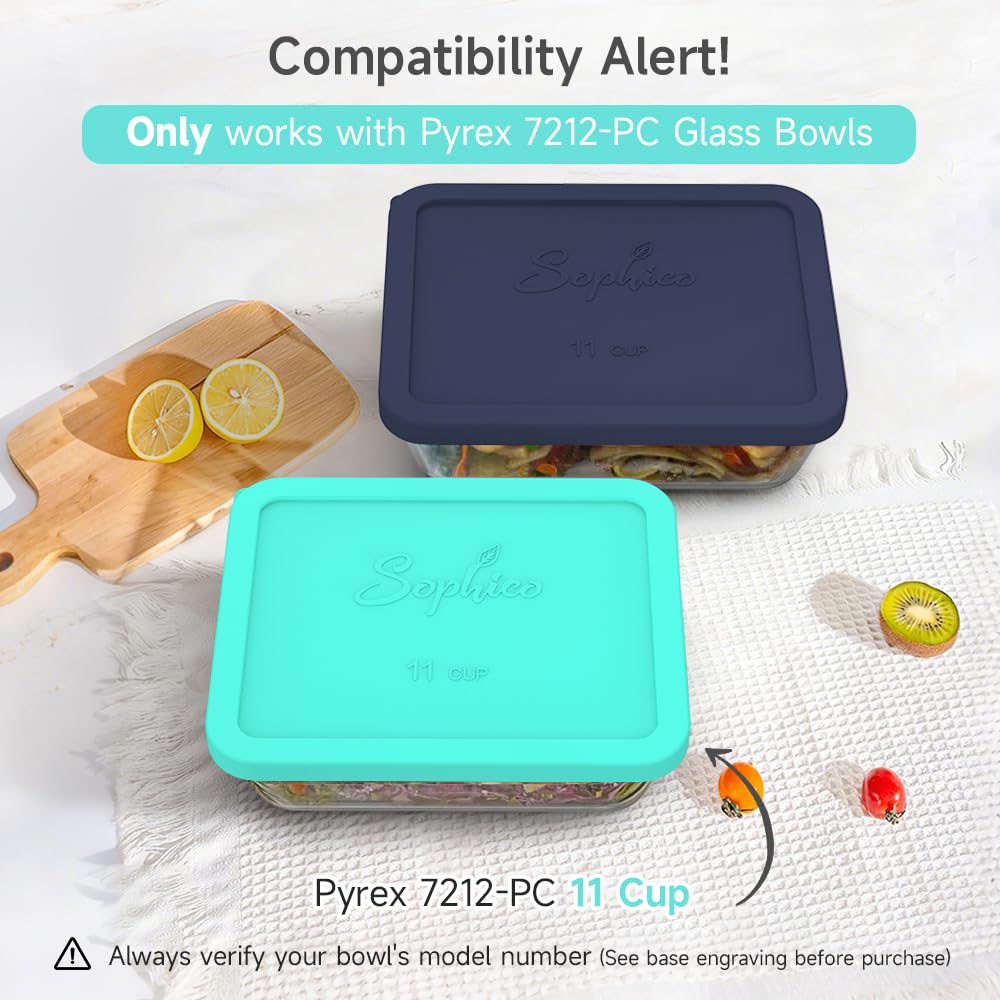 Amazon.com: Sophico 11 Cup Rectangle Silicone Storage Cover Lids